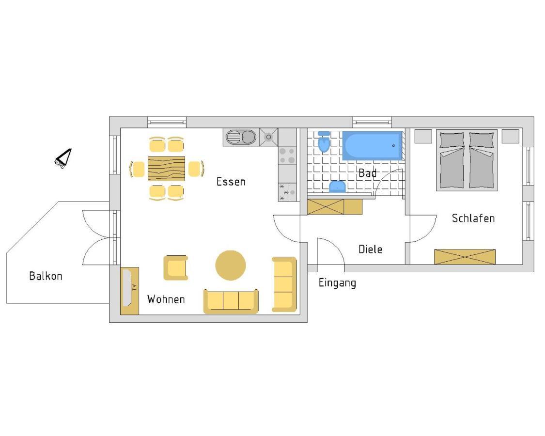Haus Aquamarina - Fewo Mit Balkon Heringsdorf  Værelse billede